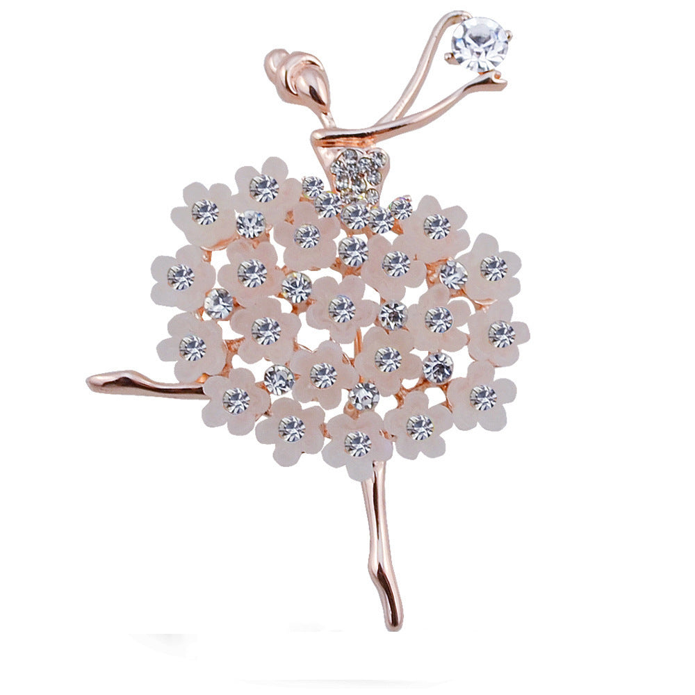 Ballet-Inspired Flower Brooch Stornfield