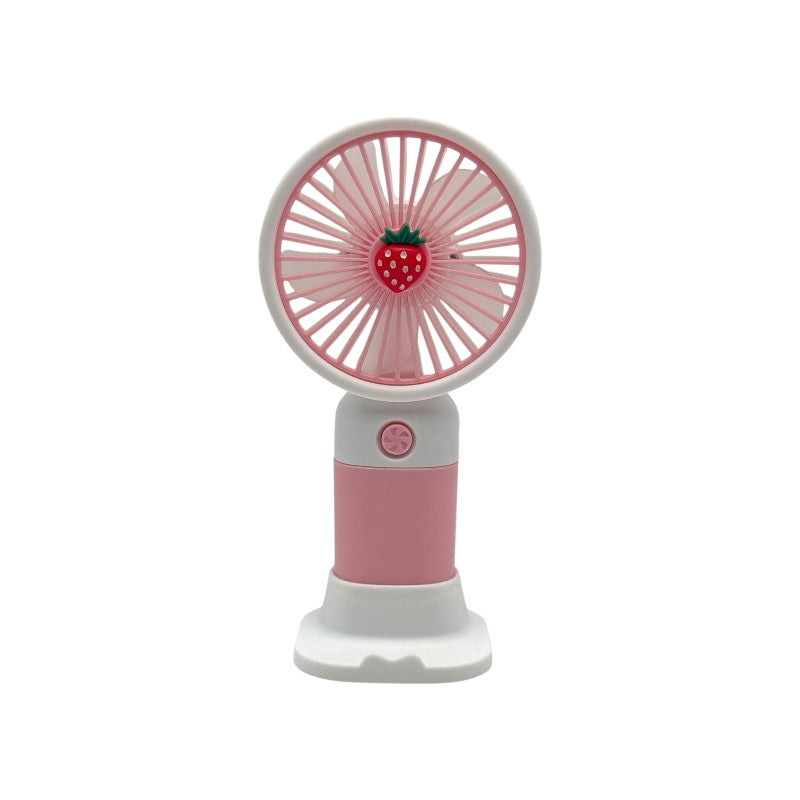 MTech Portable Handheld Fan – Strong Wind, Noiseless, Rechargeable Mini Fan With Base | Stornfield