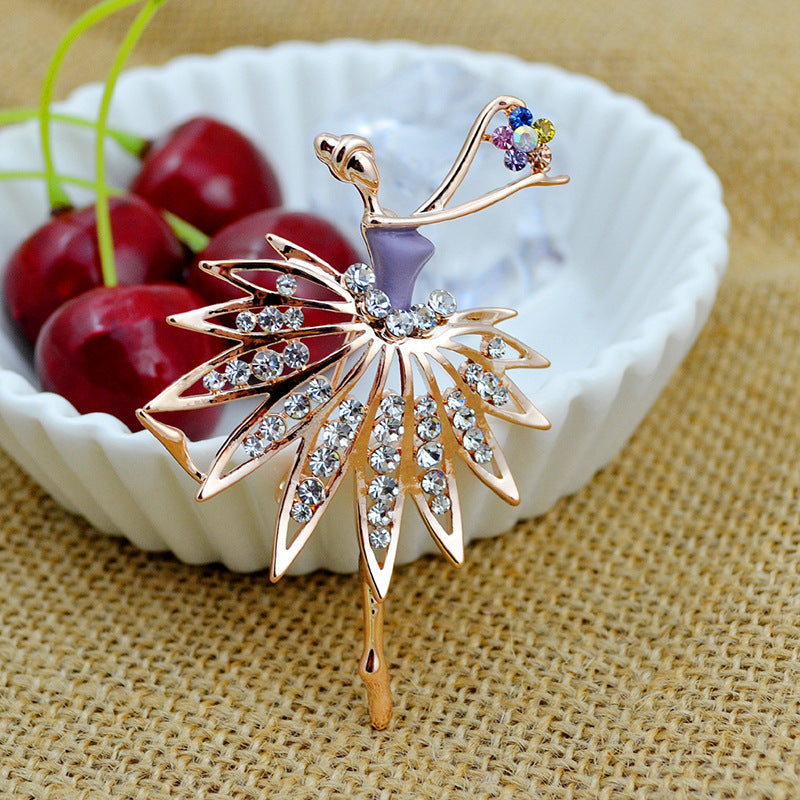 Artistic Ballerina-Inspired Brooch Stornfield