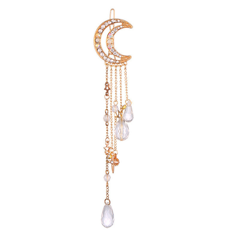 Celestial Moon-Inspired Dangle Brooch Stornfield