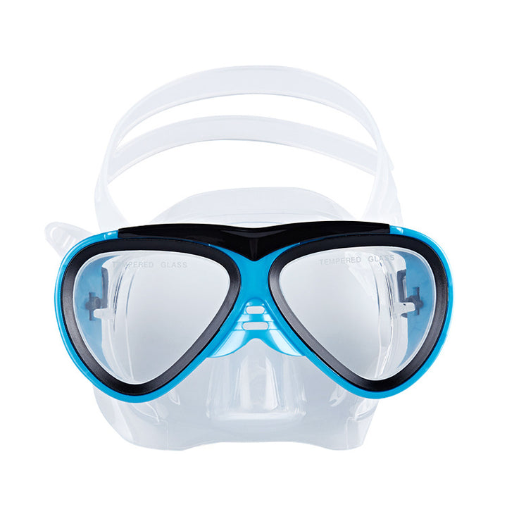 Diving mask with elastic adjustment and anti-fog technology Stornfield