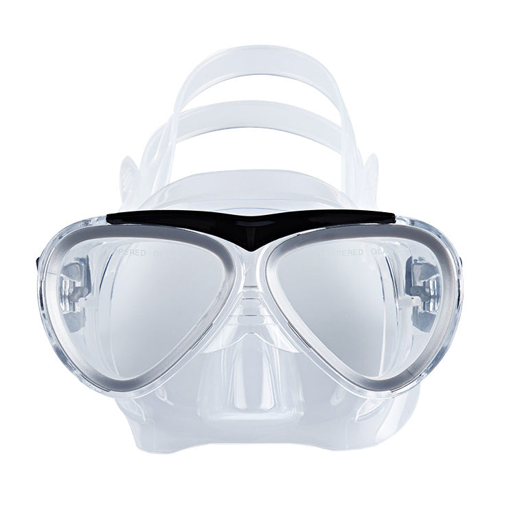 Diving mask with elastic adjustment and anti-fog technology Stornfield