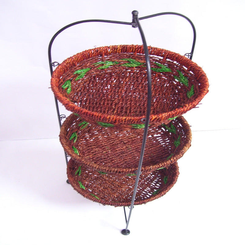 Multi-Tiered Woven Storage Rack Stornfield