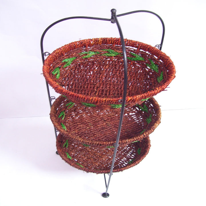 Multi-Tiered Woven Storage Rack Stornfield