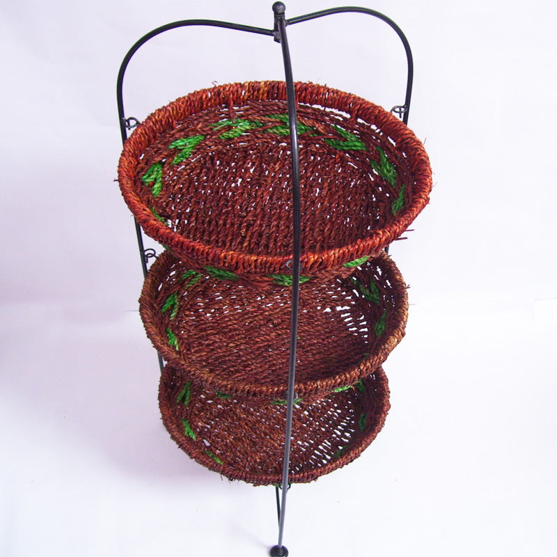 Multi-Tiered Woven Storage Rack Stornfield