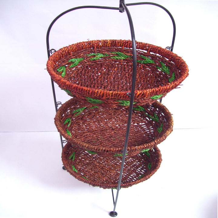 Multi-Tiered Woven Storage Rack Stornfield