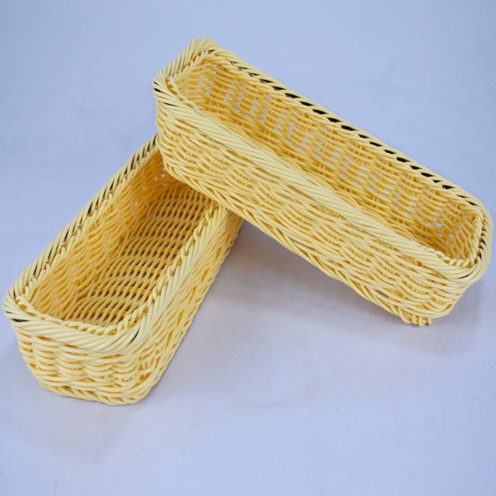Stylish Woven Rectangular Serving Tray Stornfield