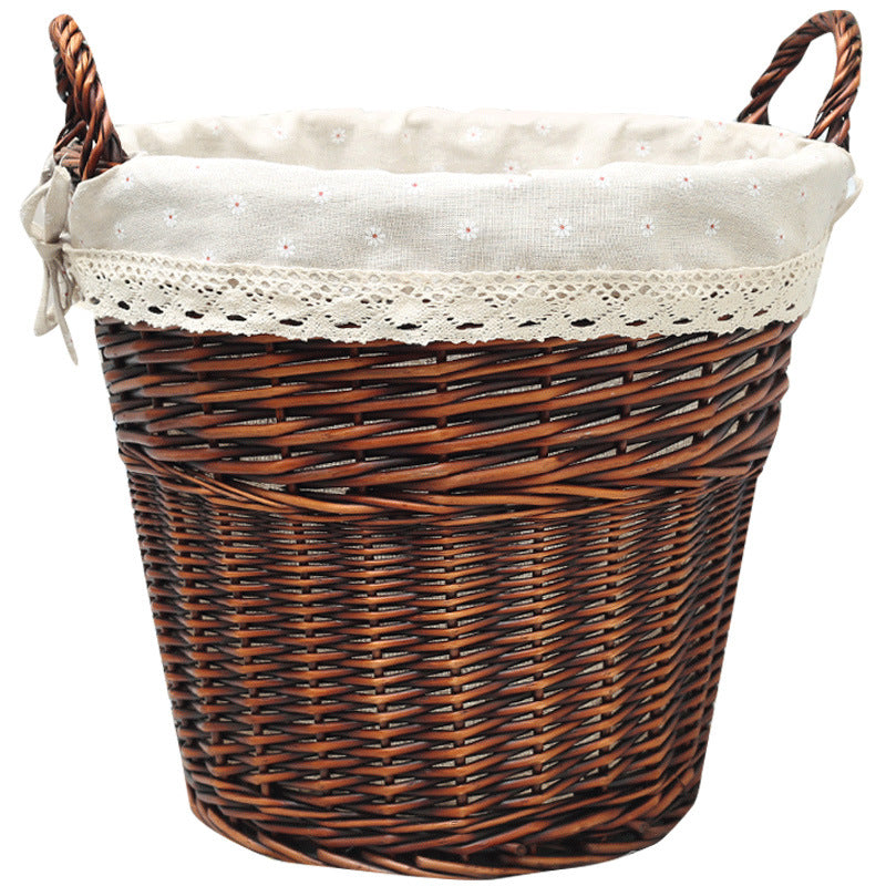 Women’s basket made of braided material with decorative inner lining Stornfield