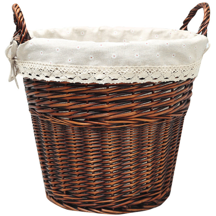 Women’s basket made of braided material with decorative inner lining Stornfield