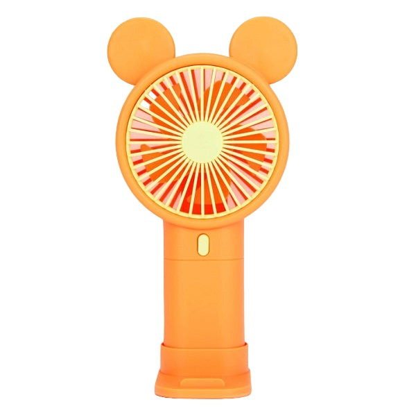 Mini Rechargeable Cartoon Fan With Phone Holder Base | Stornfield