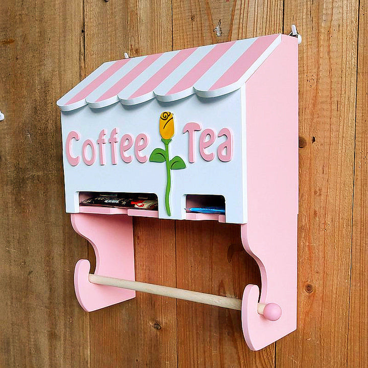 Decorative Coffee and Tea Wall Organizer