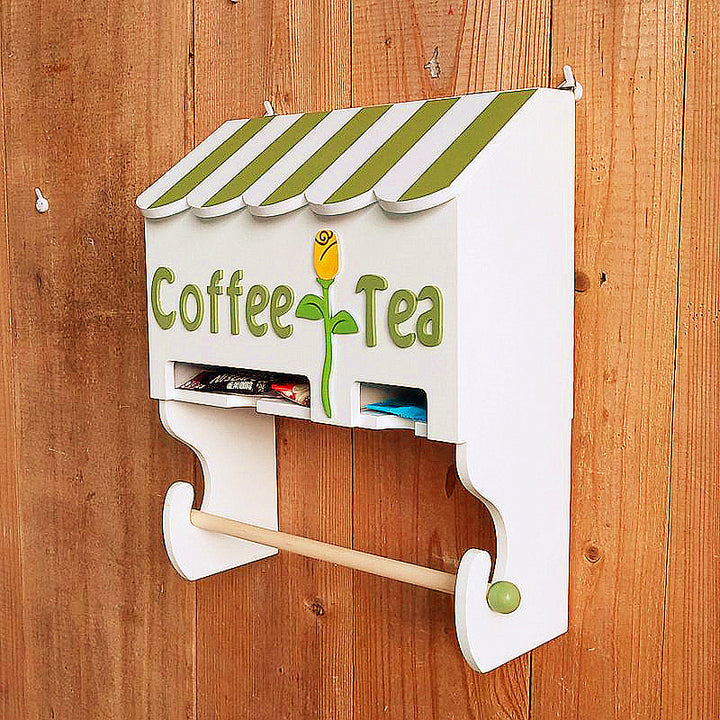 Decorative Coffee and Tea Wall Organizer