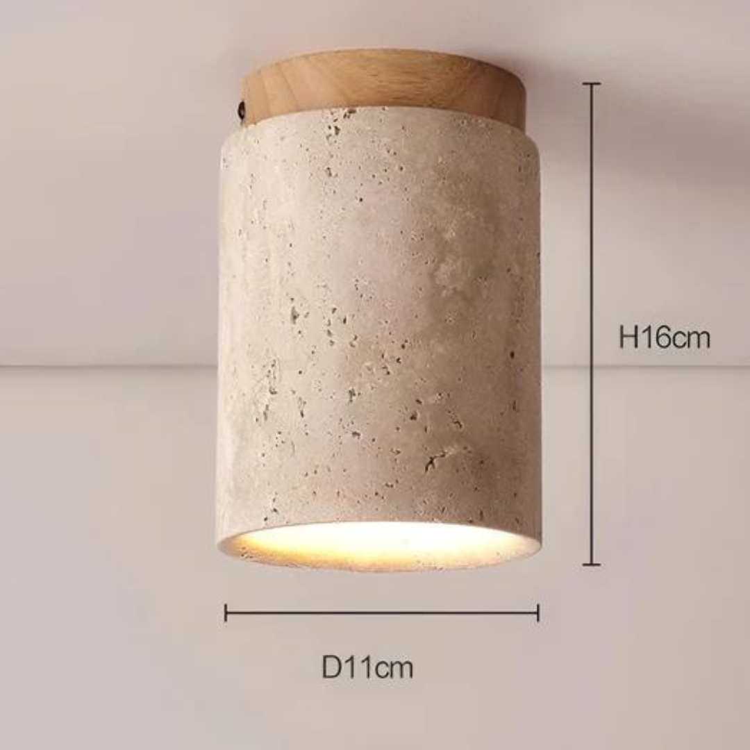 Trendy Round Japanese Style Ceiling Lamp - ZenLight | Stornfield