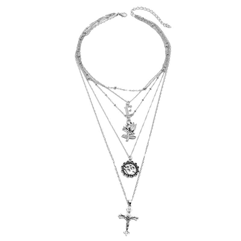 Layered Religious Charm Necklace Stornfield