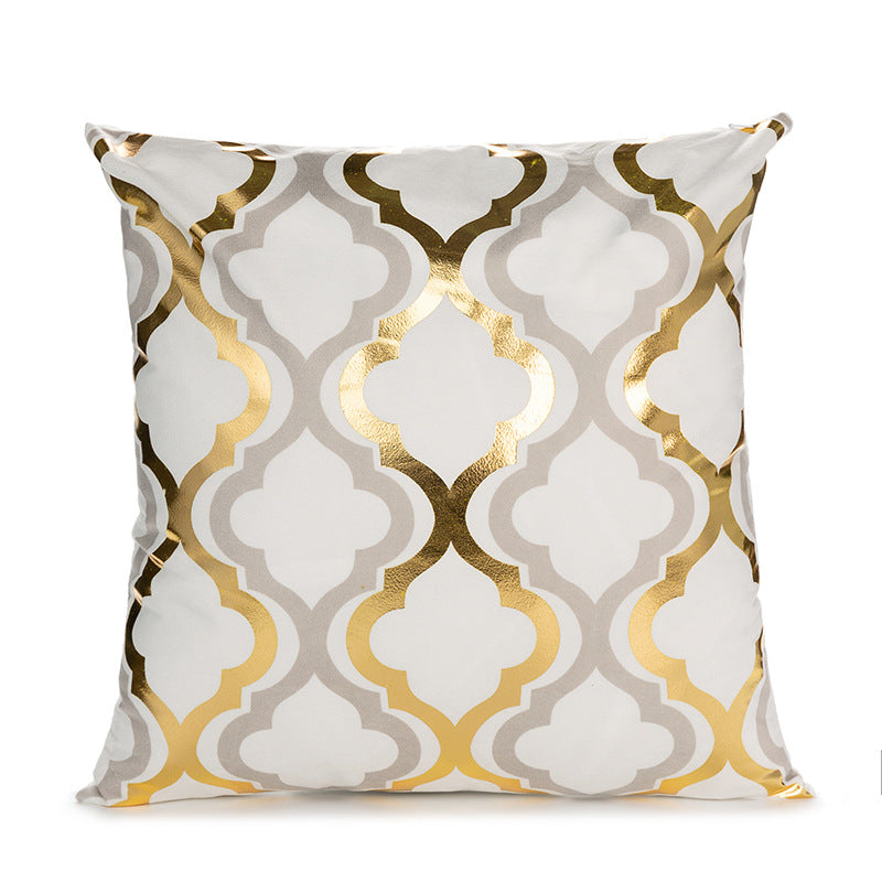 Geometric Luxe Accent Throw Pillow