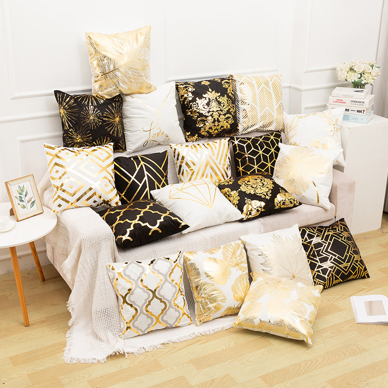 Geometric Luxe Accent Throw Pillow