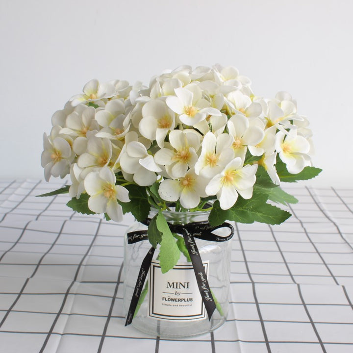 Lifelike Floral Bouquet with Charming Purple Blooms