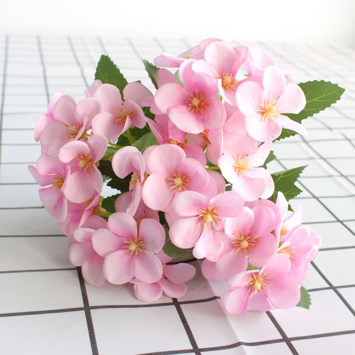 Lifelike Floral Bouquet with Charming Purple Blooms