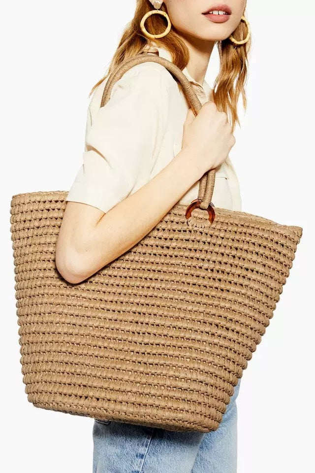 Handmade rattan basket bag with fashionable design Stornfield