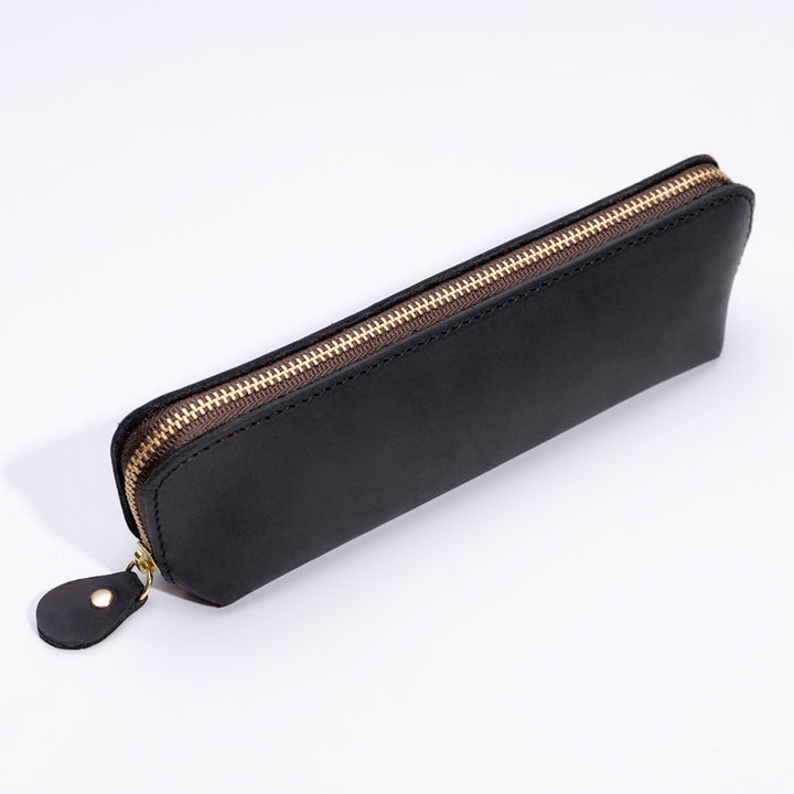 Premium Leather Zippered Pencil Case