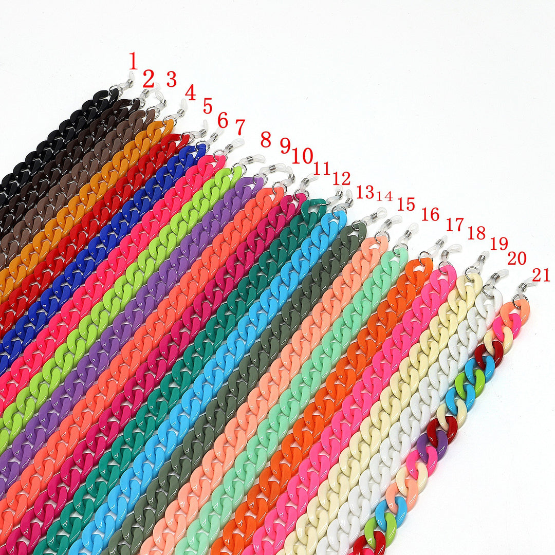 Colorful Oversized Acrylic Eyewear Chain Stornfield