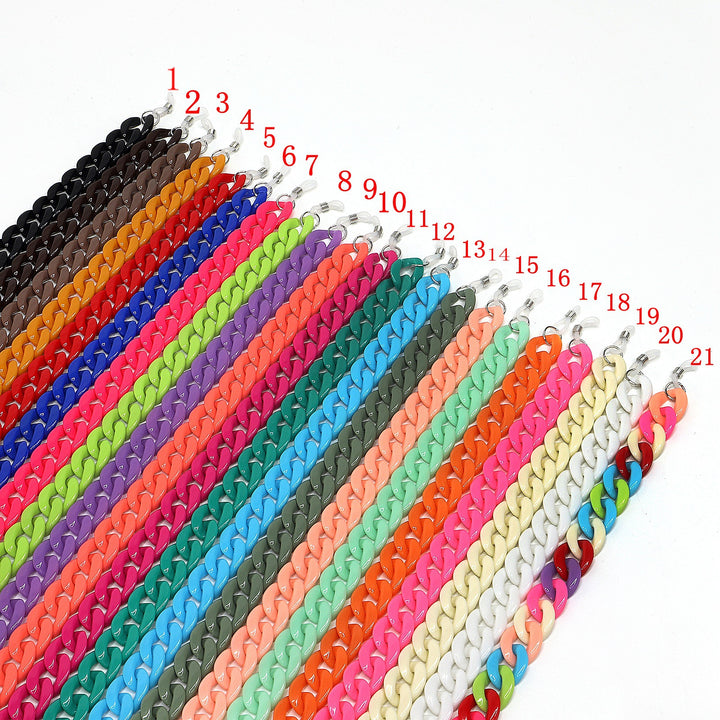 Colorful Oversized Acrylic Eyewear Chain Stornfield
