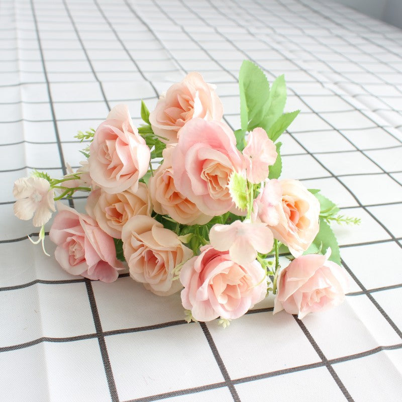 Realistic Floral Bouquet with Lifelike Roses