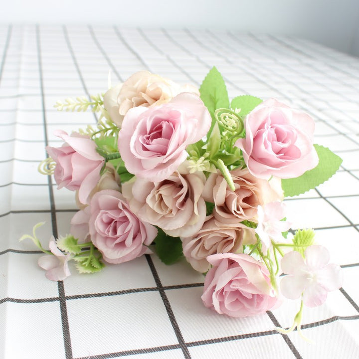 Realistic Floral Bouquet with Lifelike Roses