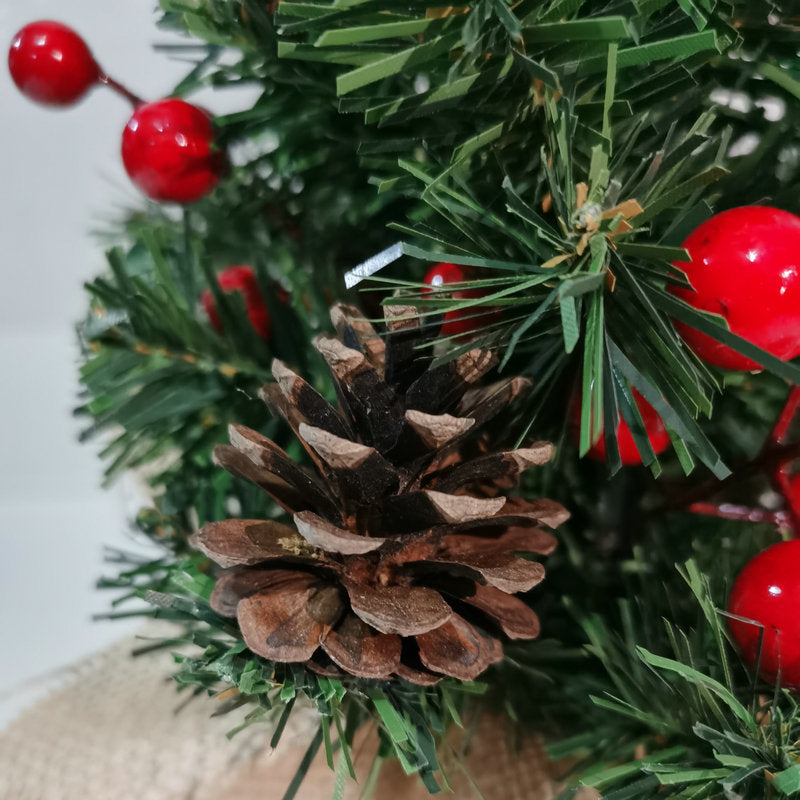 Mini Christmas tree for table decoration, 30 cm, PVC
