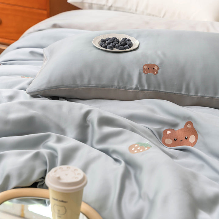 Bedding set, 4-piece, Lyocell, animal motif