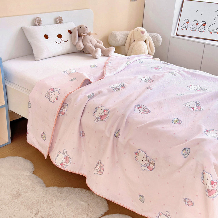 Cotton blanket for children, versatile use