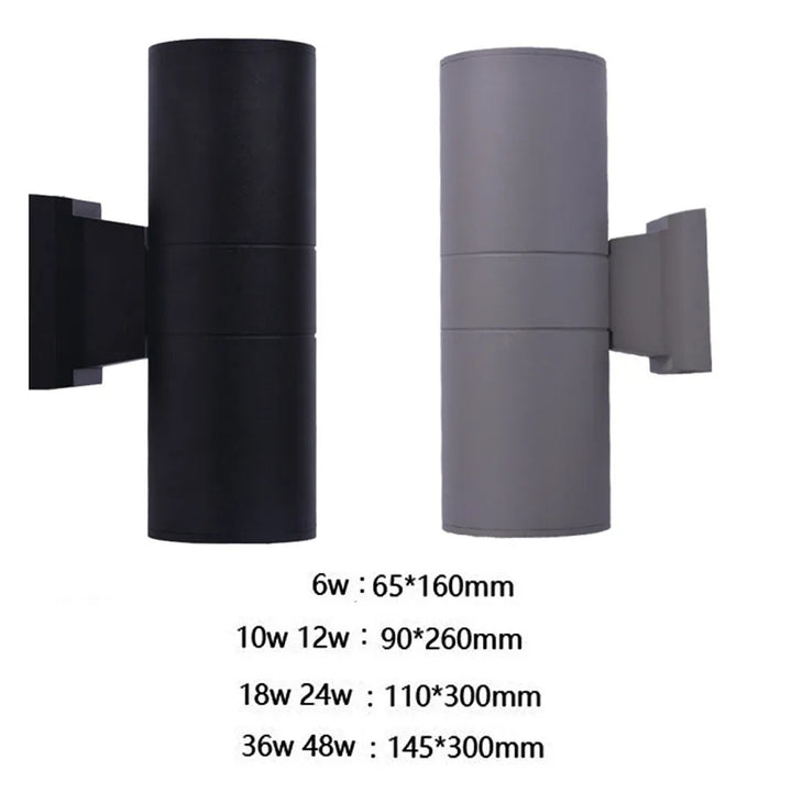 Aluminum Outdoor Wall Lamp with LED - Modern Lighting for Garden and Terrace | Stornfield