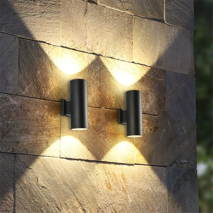 Aluminum Outdoor Wall Lamp with LED - Modern Lighting for Garden and Terrace | Stornfield