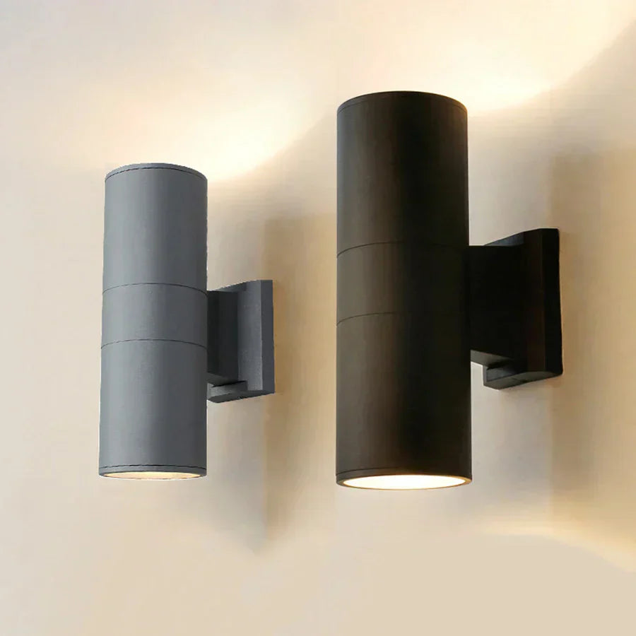 Aluminum Outdoor Wall Lamp with LED - Modern Lighting for Garden and Terrace | Stornfield