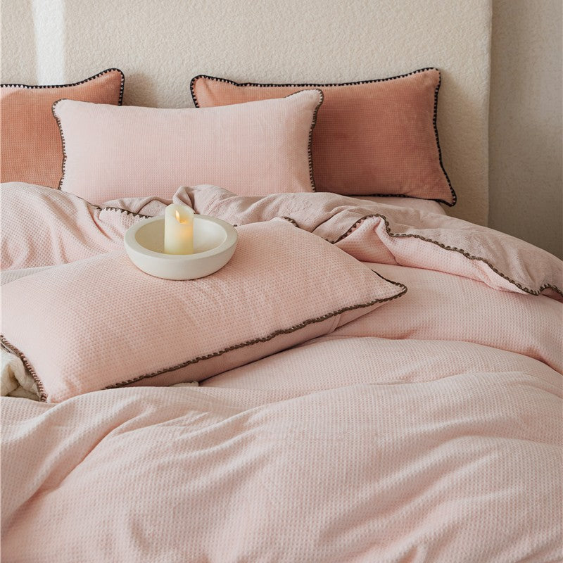 Milk fiber bedding set, 4-piece, winter