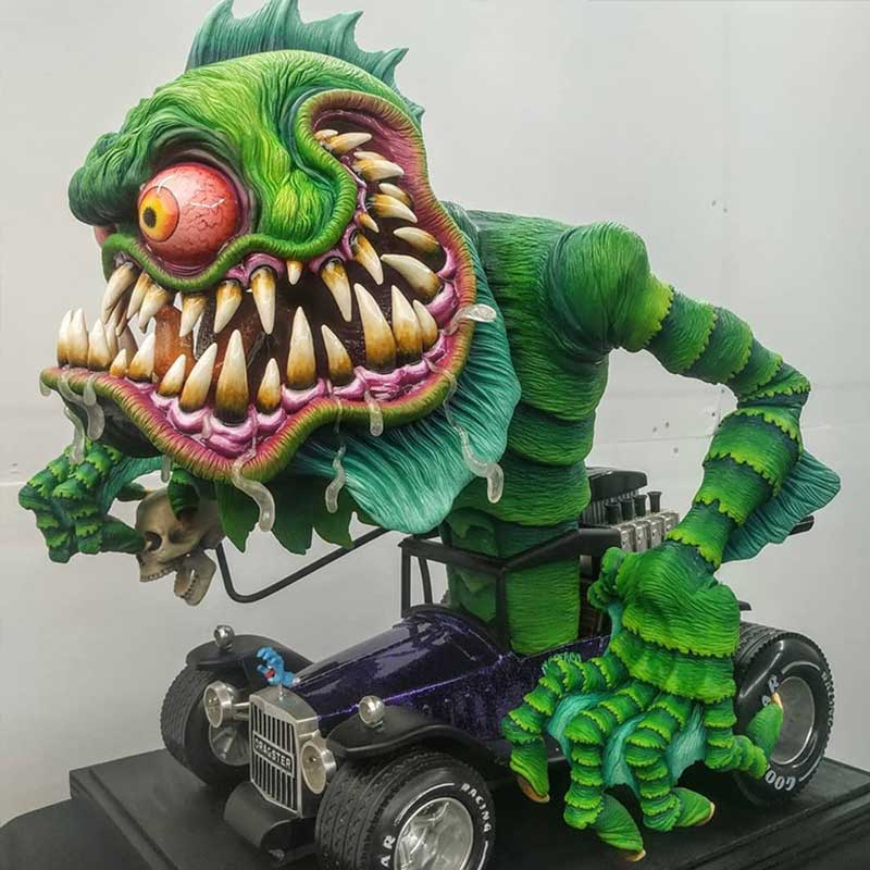 Angry Big Mouth Monster Statues | Stornfield