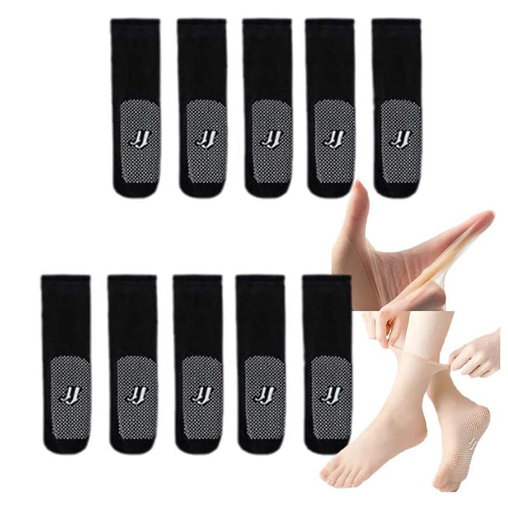 Spring Summer Invisible Non-Slip Crystal Silk Socks | Stornfield