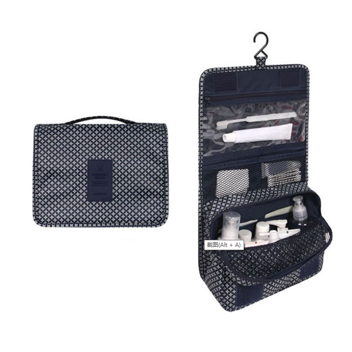 TravelEase – Water-repellent cosmetic bag with hooks and compartments | Travel toiletry bag | Stornfield