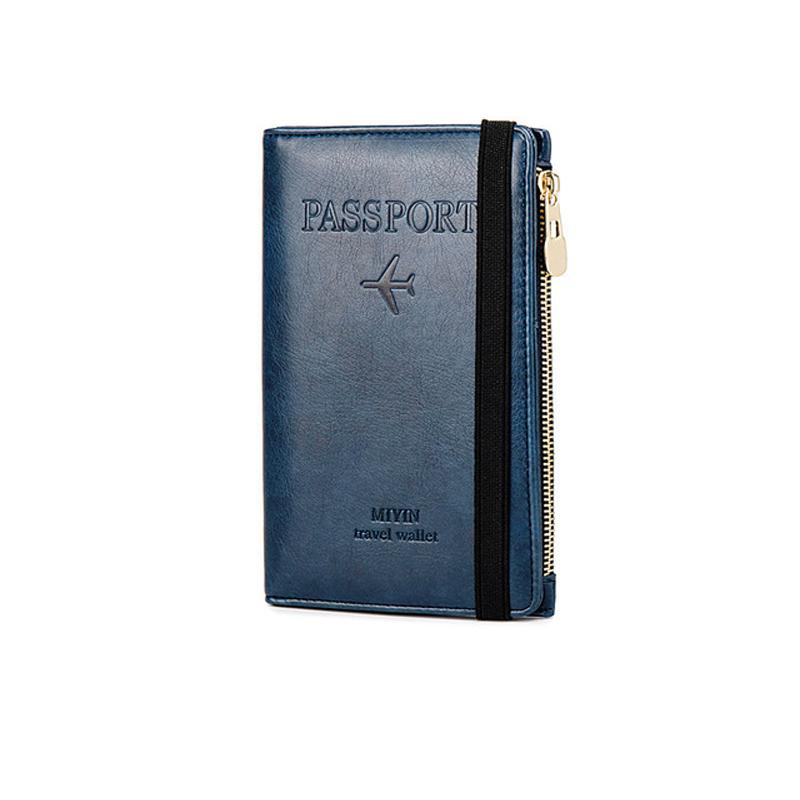 Men's Leather Passport Wallet with RFID Blocking | Stornfield