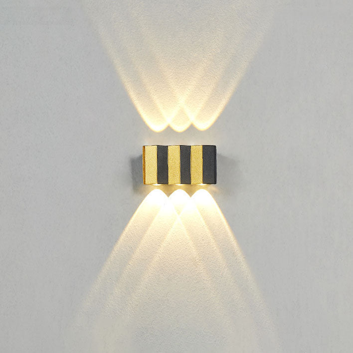 Stornfield | Modern Light Luxury Golden Aluminum Outdoor Waterproof Terrace LED Wall Lamp