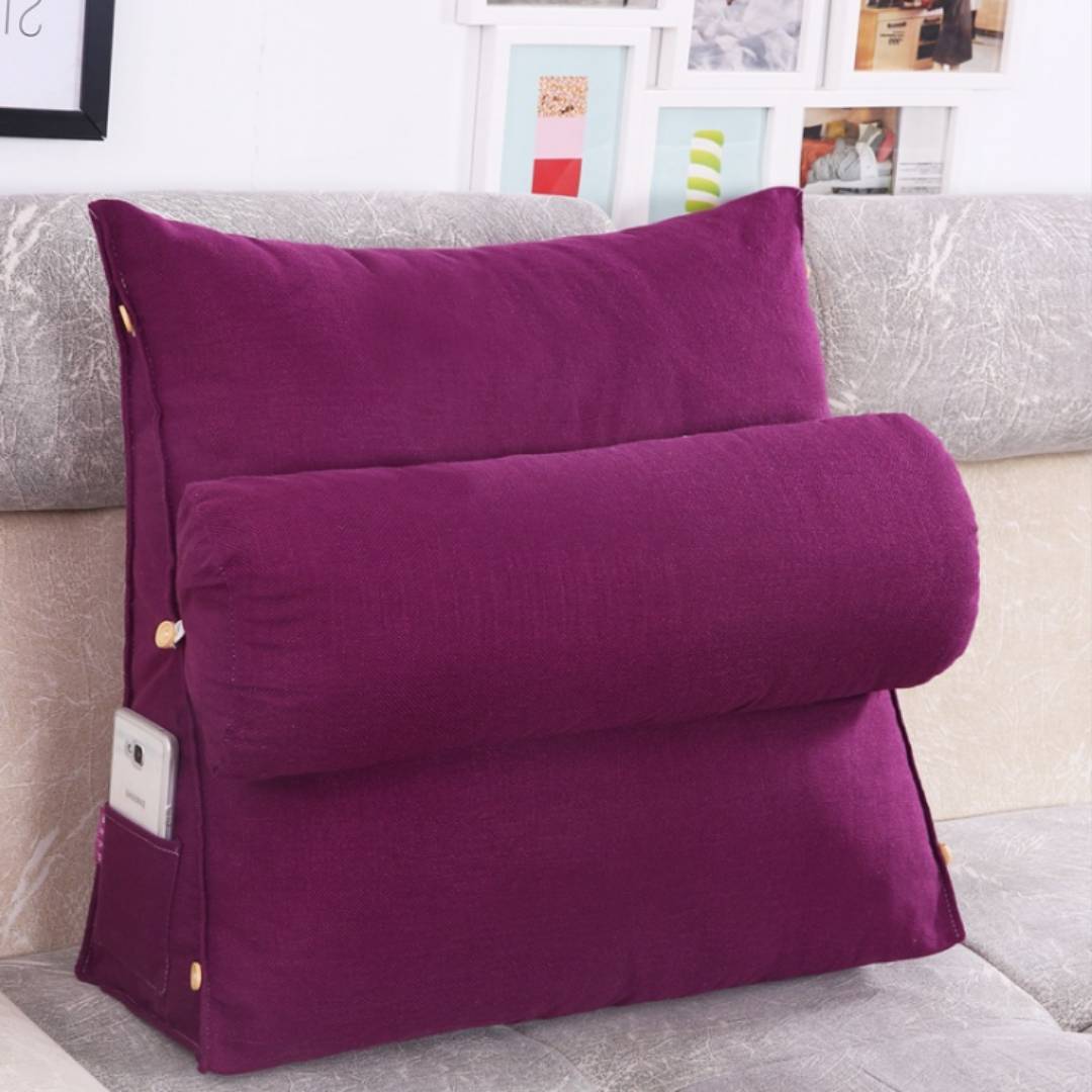 LoungeEase | Back Support Pillow for Reading and TV - Adjustable Bed Cushion for Lumbar Support - Posture Comfort - Stornfield Multi-purpose Pillow