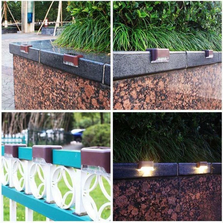Outdoor Waterproof Solar Stair Lights (4 PCS) | Stornfield
