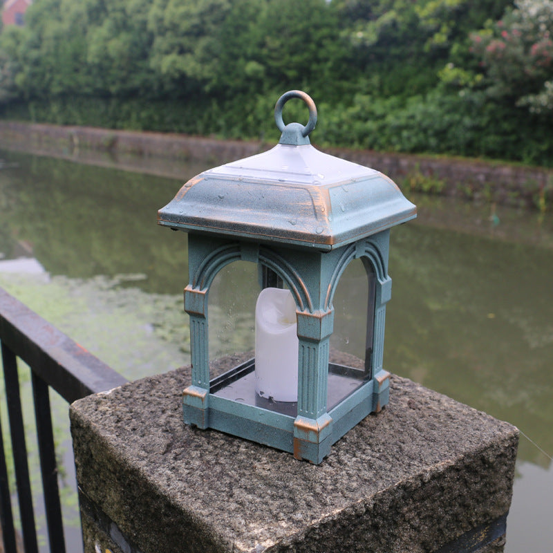Traditional European Solar Waterproof House Cubic Plastic LED Landscape Lighting Outdoor Light For Garden | Stornfield