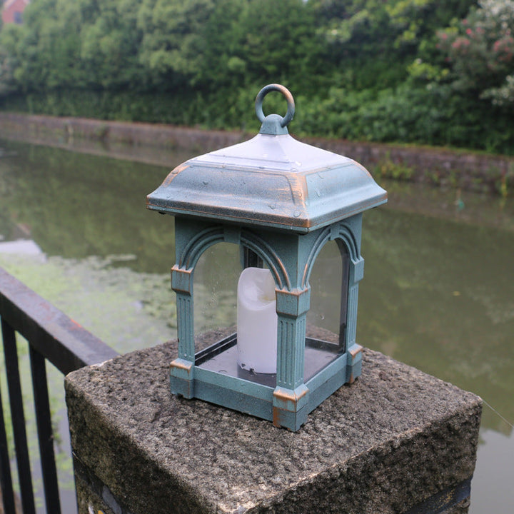 Traditional European Solar Waterproof House Cubic Plastic LED Landscape Lighting Outdoor Light For Garden | Stornfield
