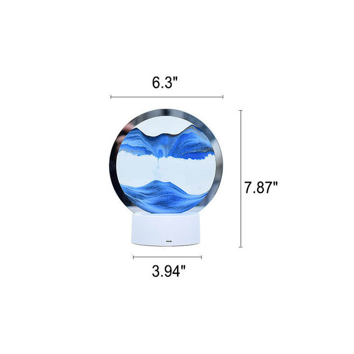 Stornfield | Creative Quicksand Round Hourglass 3D Night LED Table Lamp