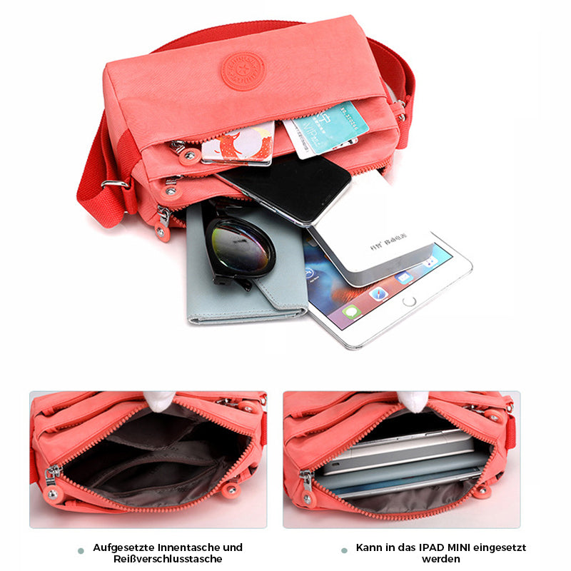 Women's Casual Multi-layer Fashionable Simple Shoulder Bag Made of Nylon | Stornfield