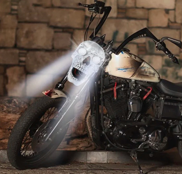 Stornfield | LED Motorcycle Skull Light