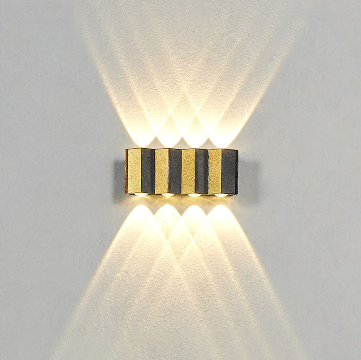 Stornfield | Modern Light Luxury Golden Aluminum Outdoor Waterproof Terrace LED Wall Lamp