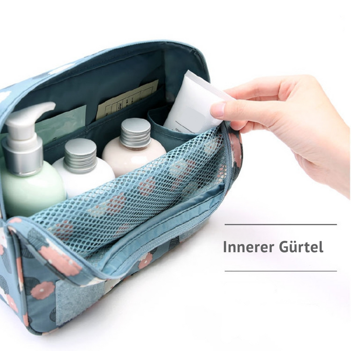 TravelEase – Water-repellent cosmetic bag with hooks and compartments | Travel toiletry bag | Stornfield
