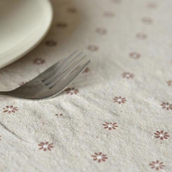 Stornfield | Daisy Print Cotton Linen Tablecloth